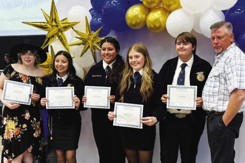 Brownfield FFA Ag banquet honorees