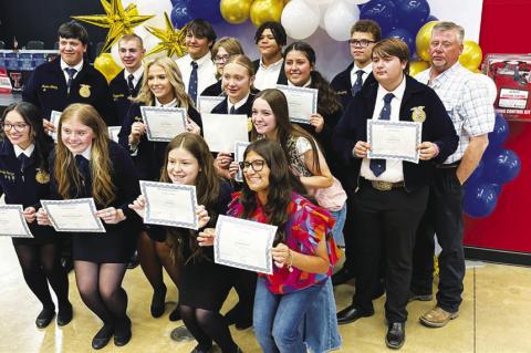 Brownfield FFA Ag banquet honorees