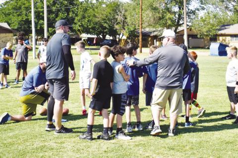 Wellman-Union Football Camp youth finesse skills