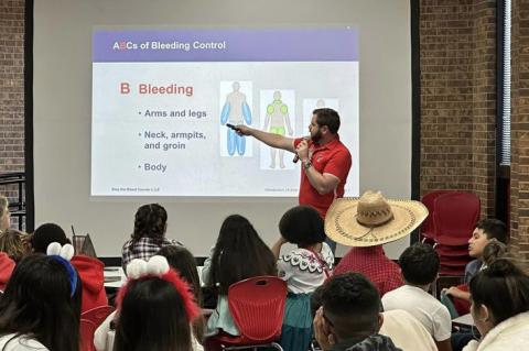 Tackitt and EMS present Stop  the Bleed training at BMS