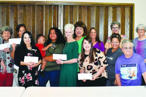Alpha, Omega presents donations to groups