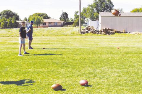 Wellman-Union Football Camp youth finesse skills