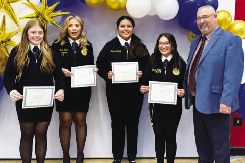 Brownfield FFA Ag banquet honorees