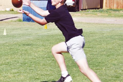 Wellman-Union Football Camp youth finesse skills