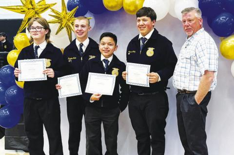 Brownfield FFA Ag banquet honorees